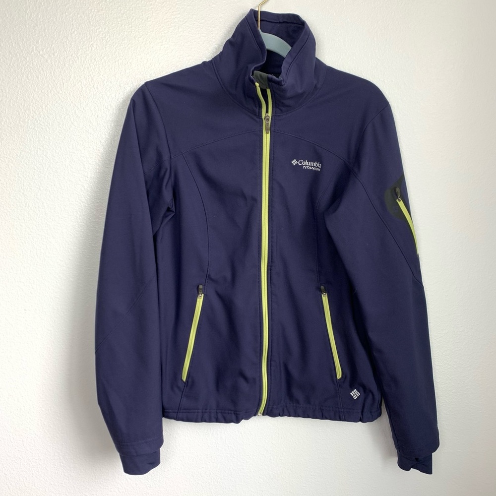 Columbia | Titanium Blue Omni Heat Thermal Full Zip Jacket Size M